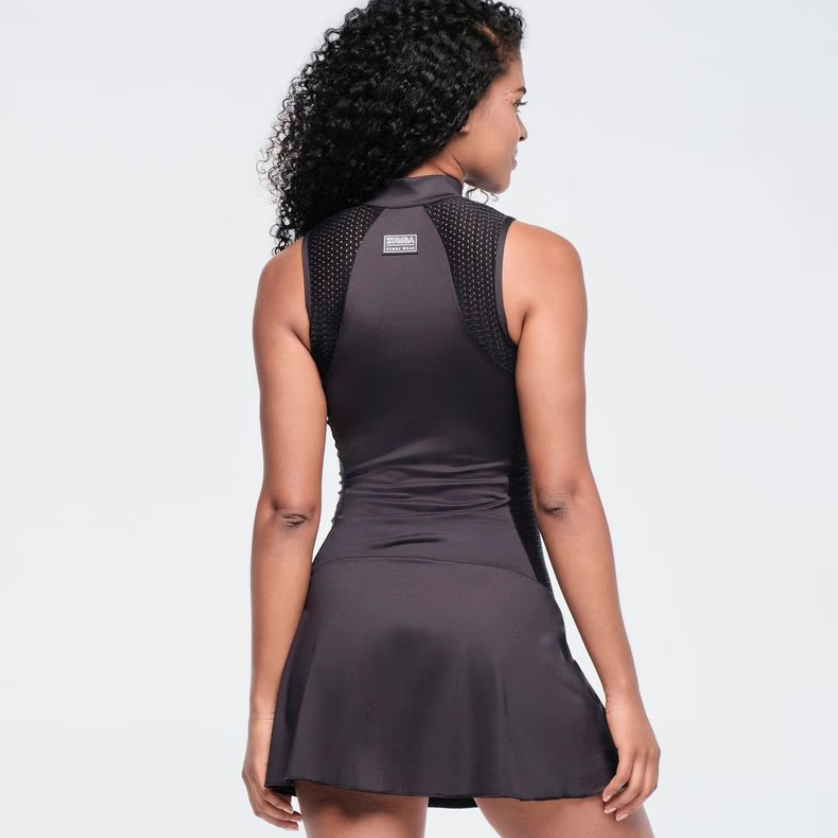 Funscape Mock Neck Sleeveless Dress