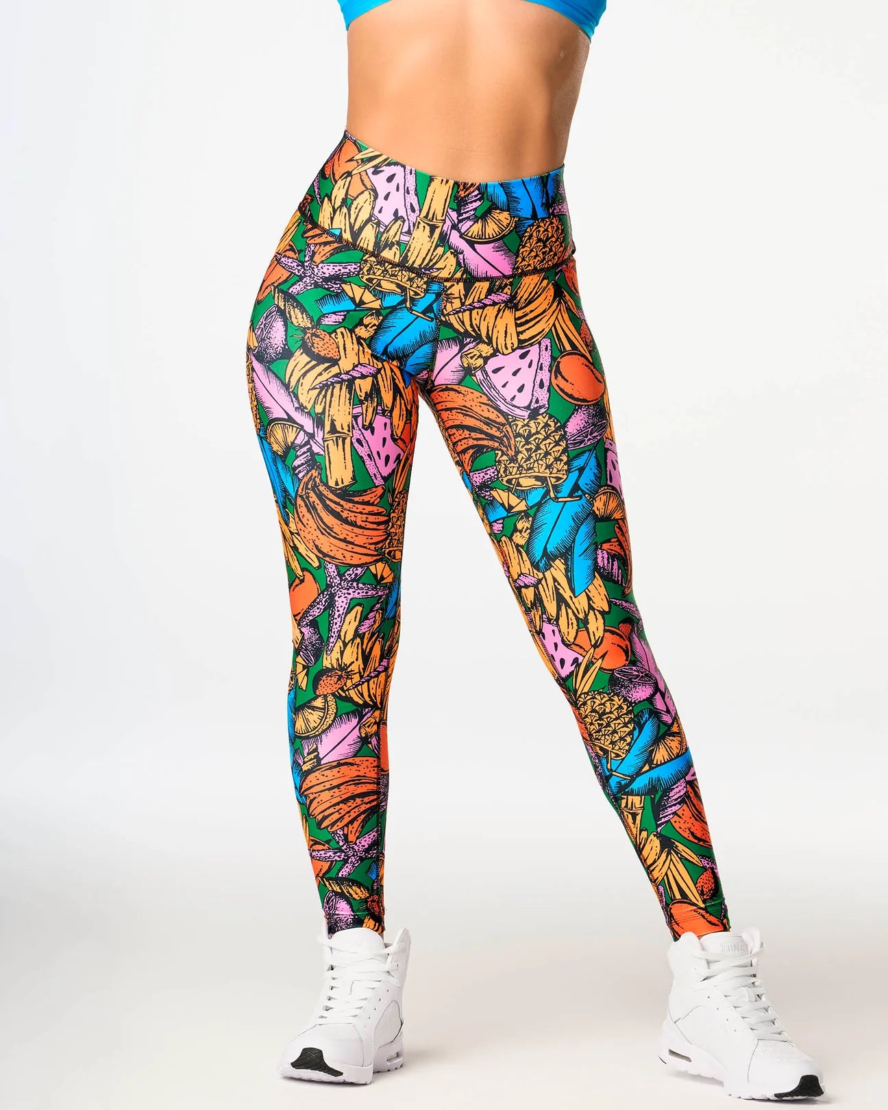 Zumba Tropics High Waisted Ankle Leggings