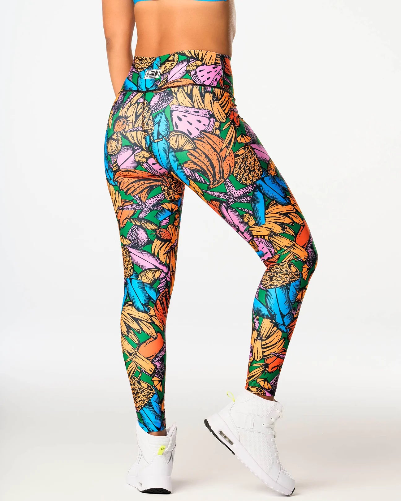 Zumba Tropics High Waisted Ankle Leggings