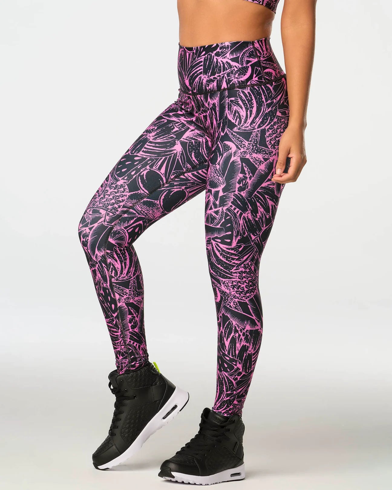 Zumba Tropics High Waisted Ankle Leggings