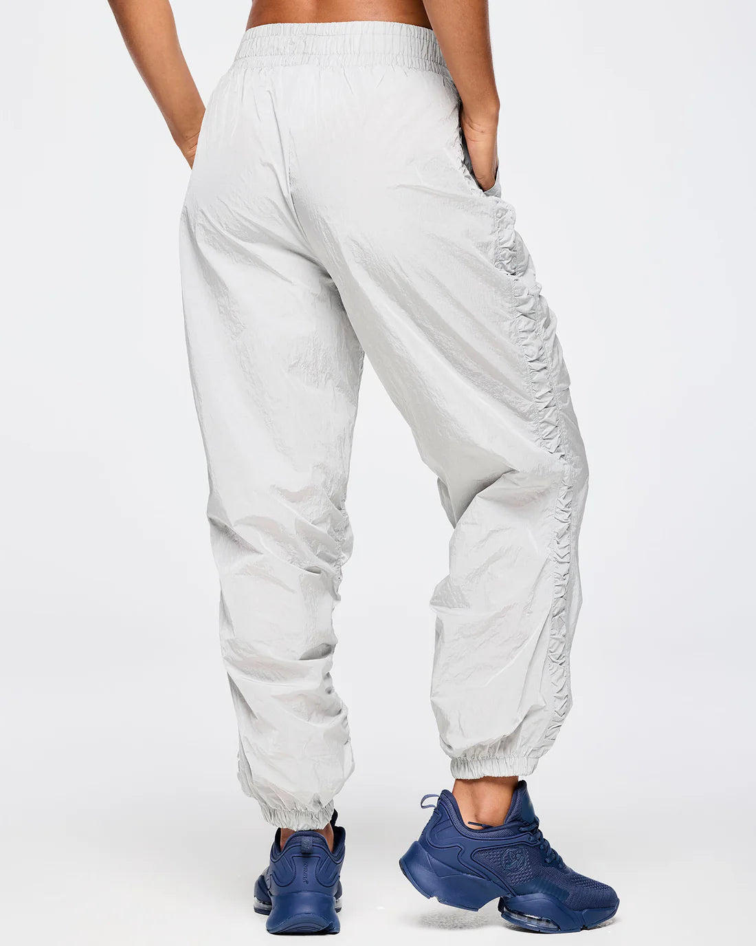 Zumba Out Loud Ruched Side Woven Track Pants