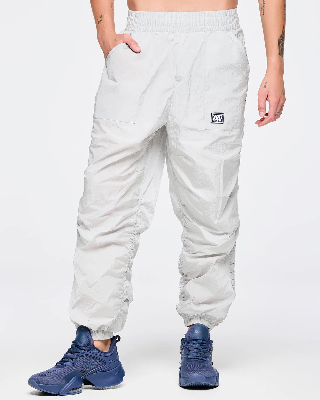 Zumba Out Loud Ruched Side Woven Track Pants