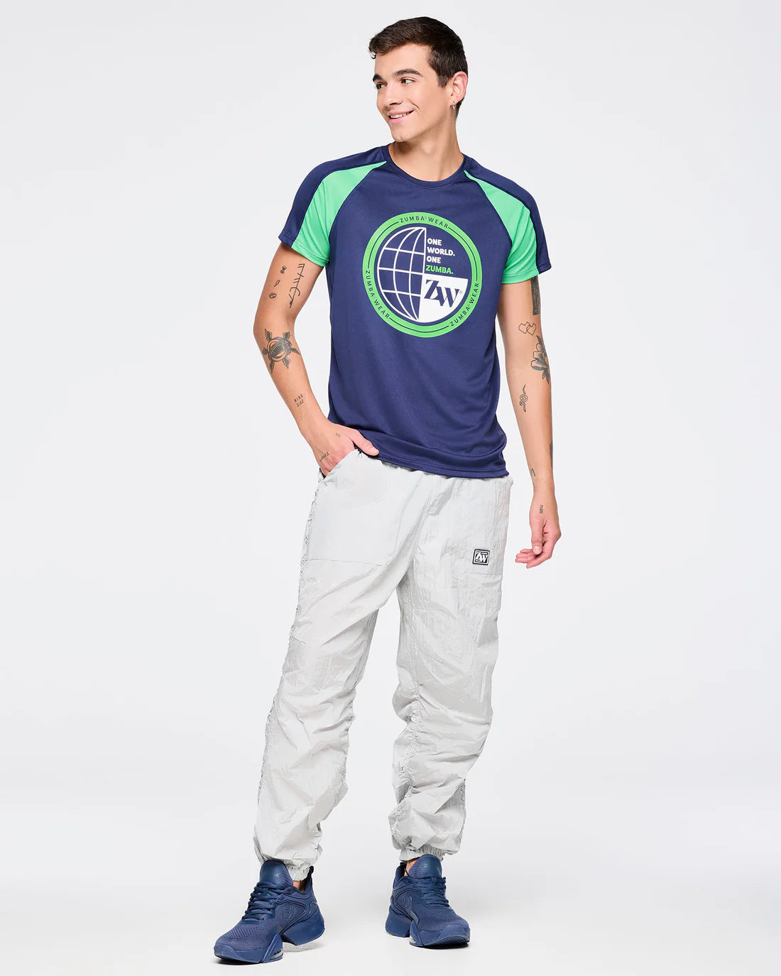 Zumba Out Loud Ruched Side Woven Track Pants