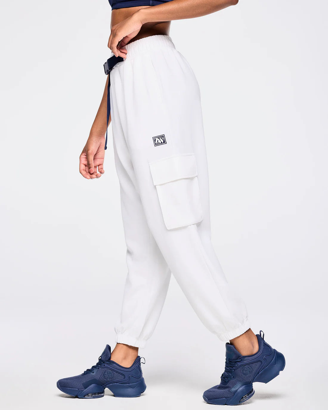 Zumba Out Loud Knit Slouch Cargo Pants With Belt