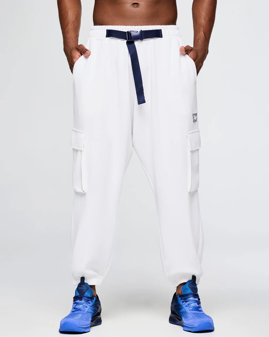 Zumba Out Loud Knit Slouch Cargo Pants With Belt