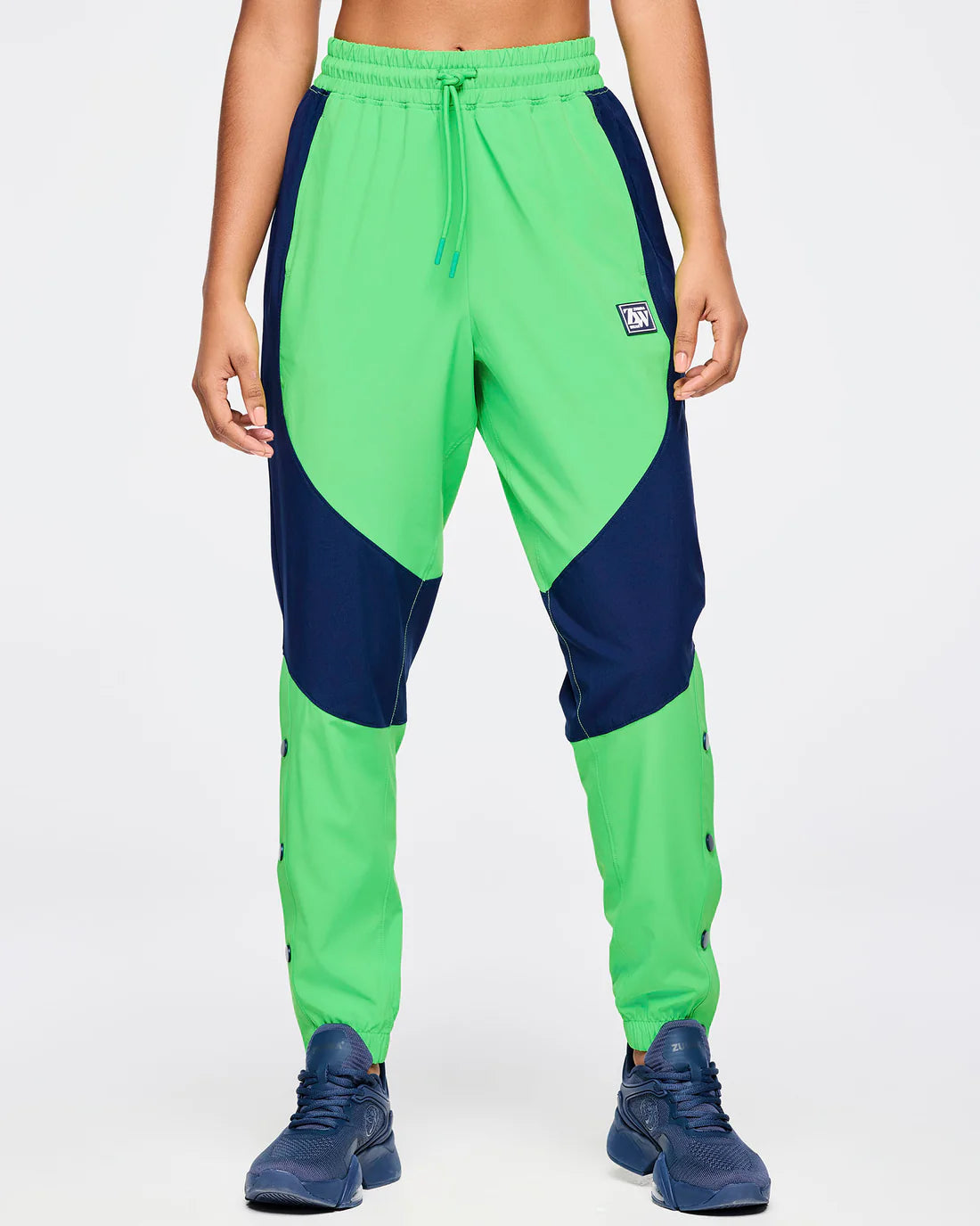 Zumba Out Loud Woven Track Pants With Side Snaps