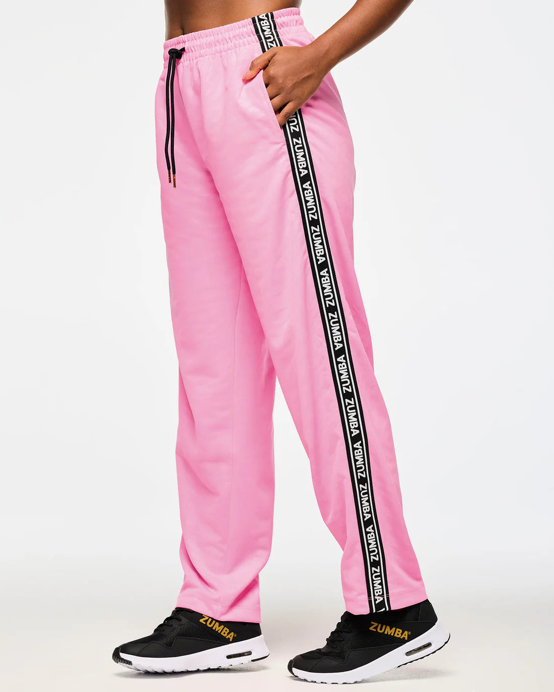 Victory Straight Leg Track Pants With Side Trim