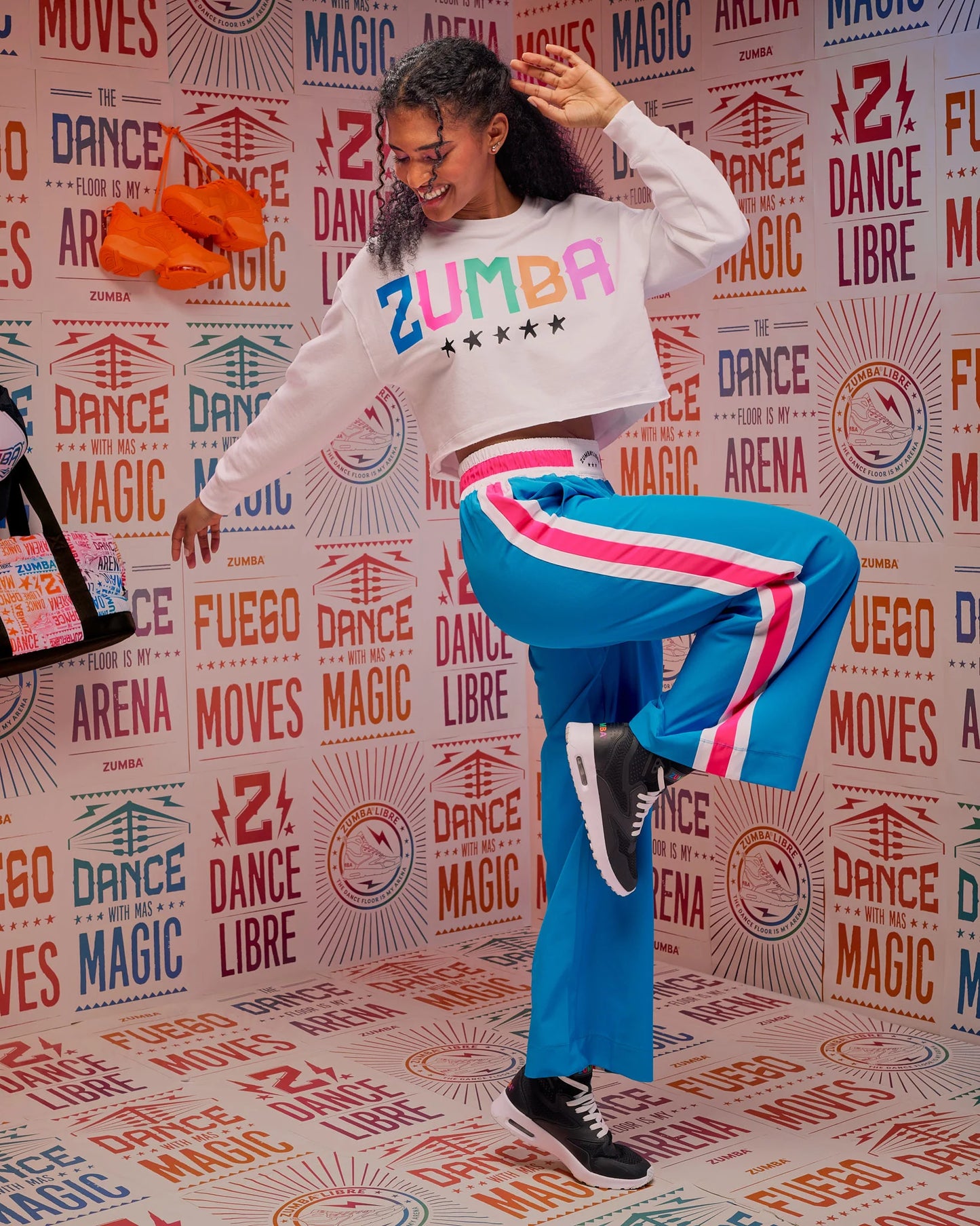 Zumba Libre Long Sleeve Boxy Crop Top