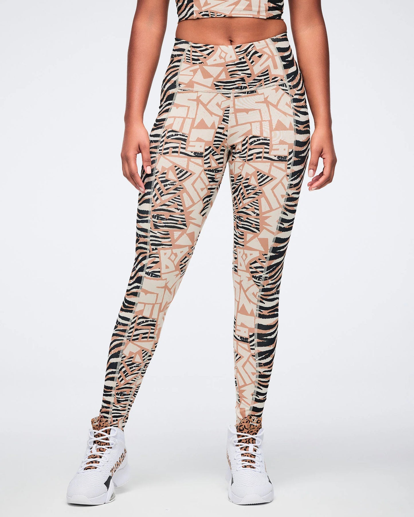 Wildbeat Z-Lift High Waisted Ankle Leggings With Side Panel