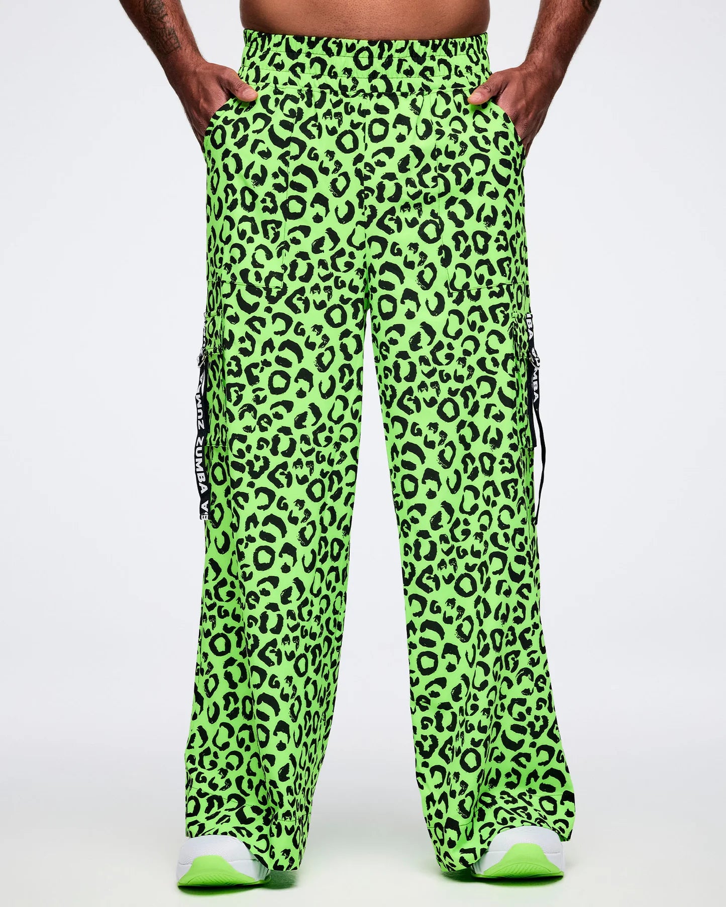 Dale-Z High Waisted Woven Cargo Pants