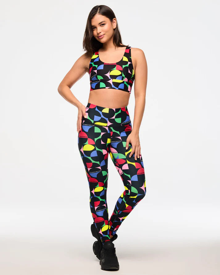 Zumba Haus Racerback Scoop Neck Bra