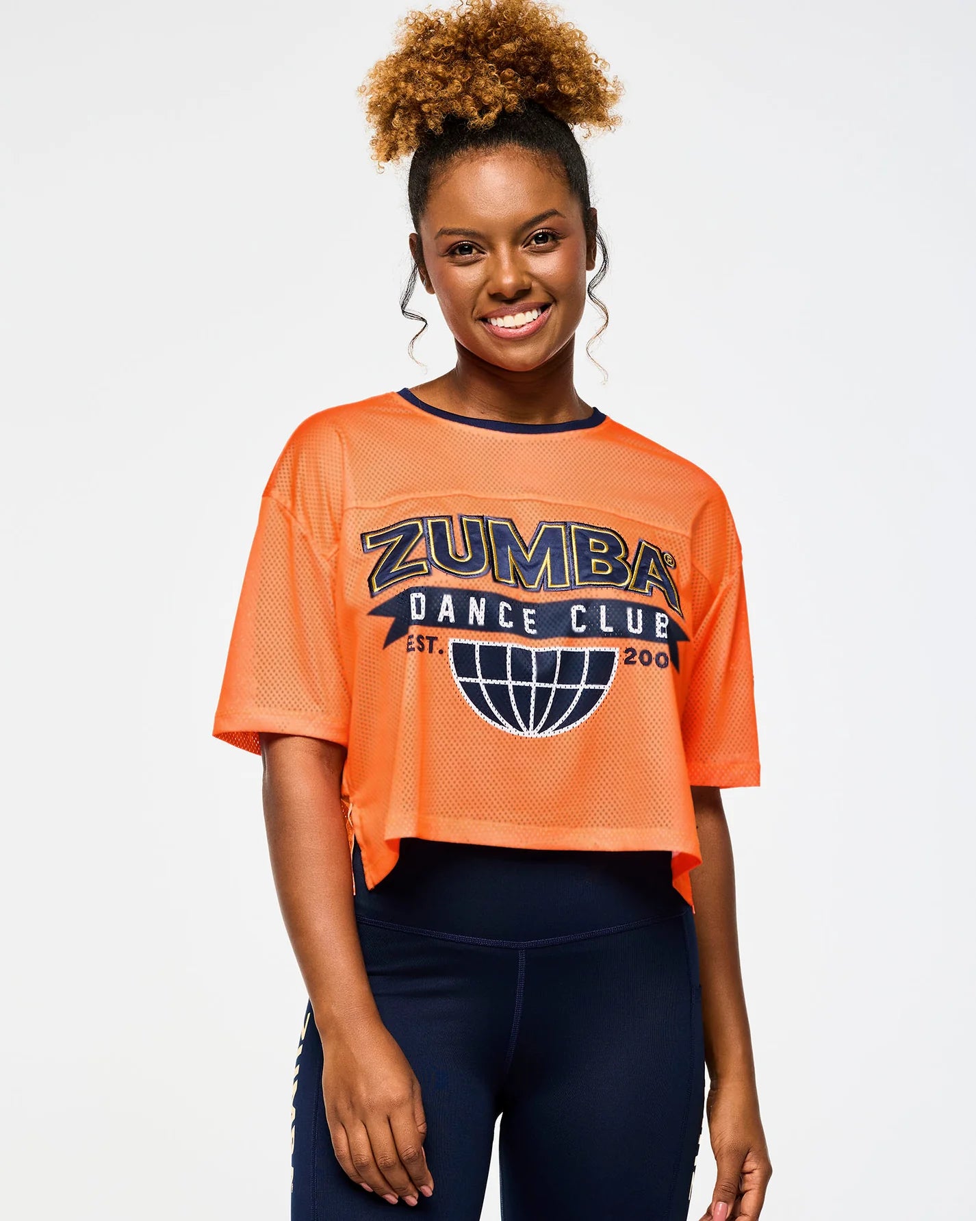 Victory Mesh Boxy Crop Top