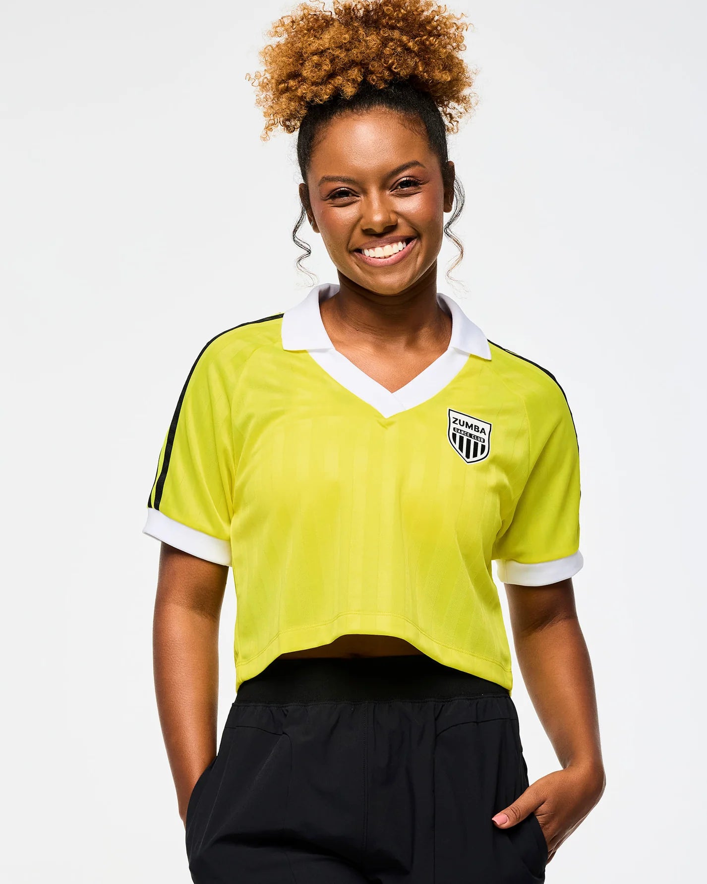 Victory V-Neck Crop Raglan Polo
