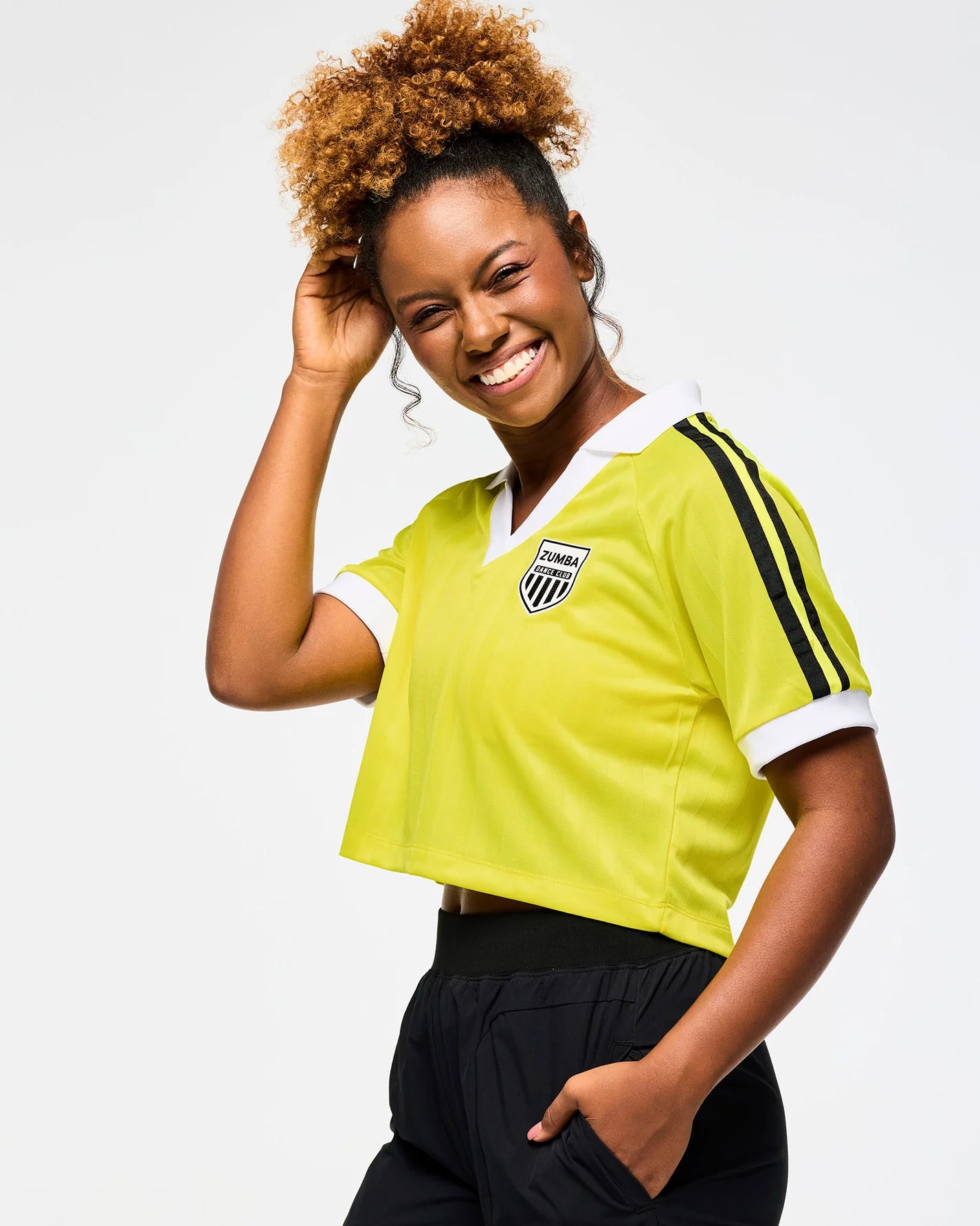 Victory V-Neck Crop Raglan Polo