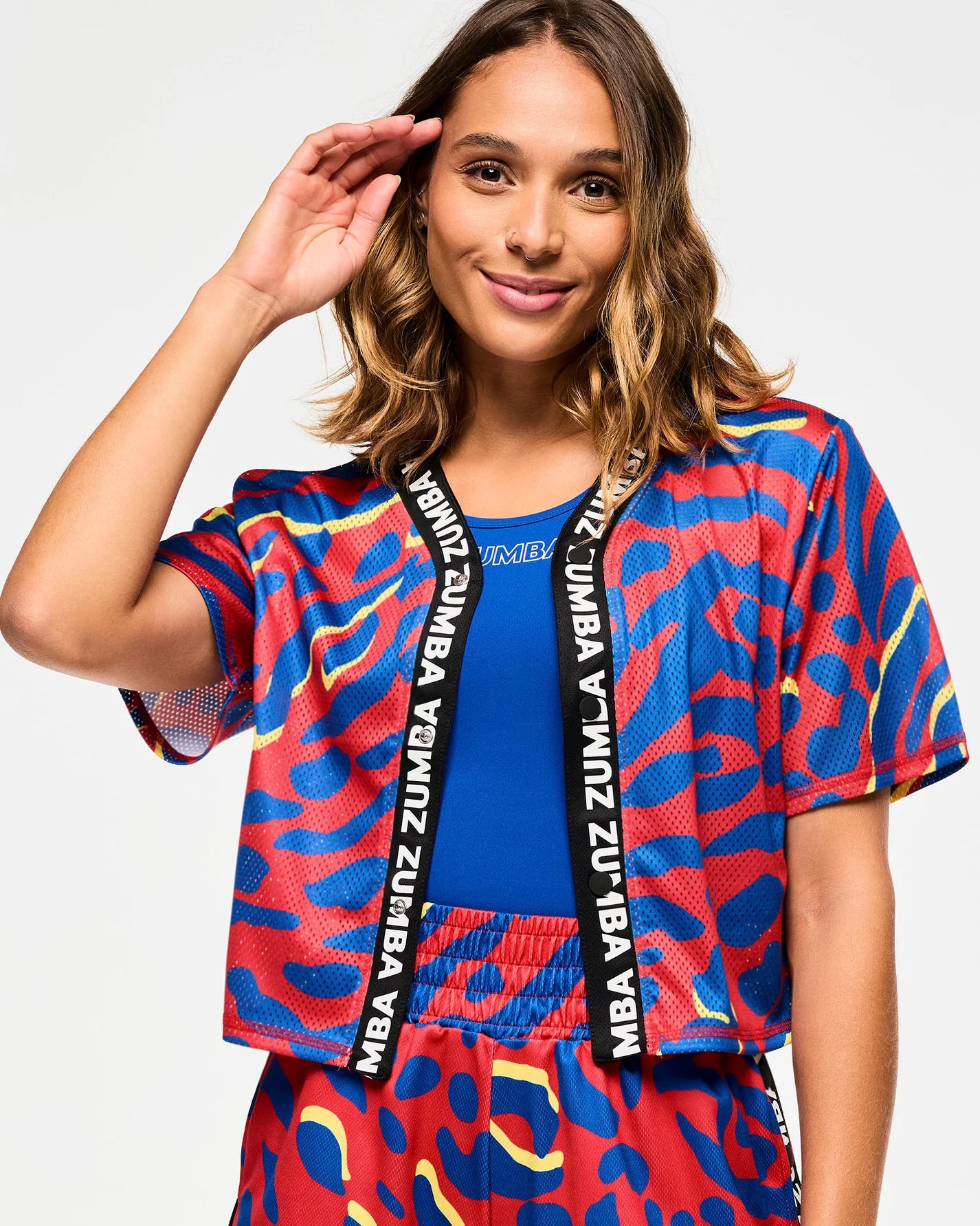 Victory Cropped Mesh Baseball Top