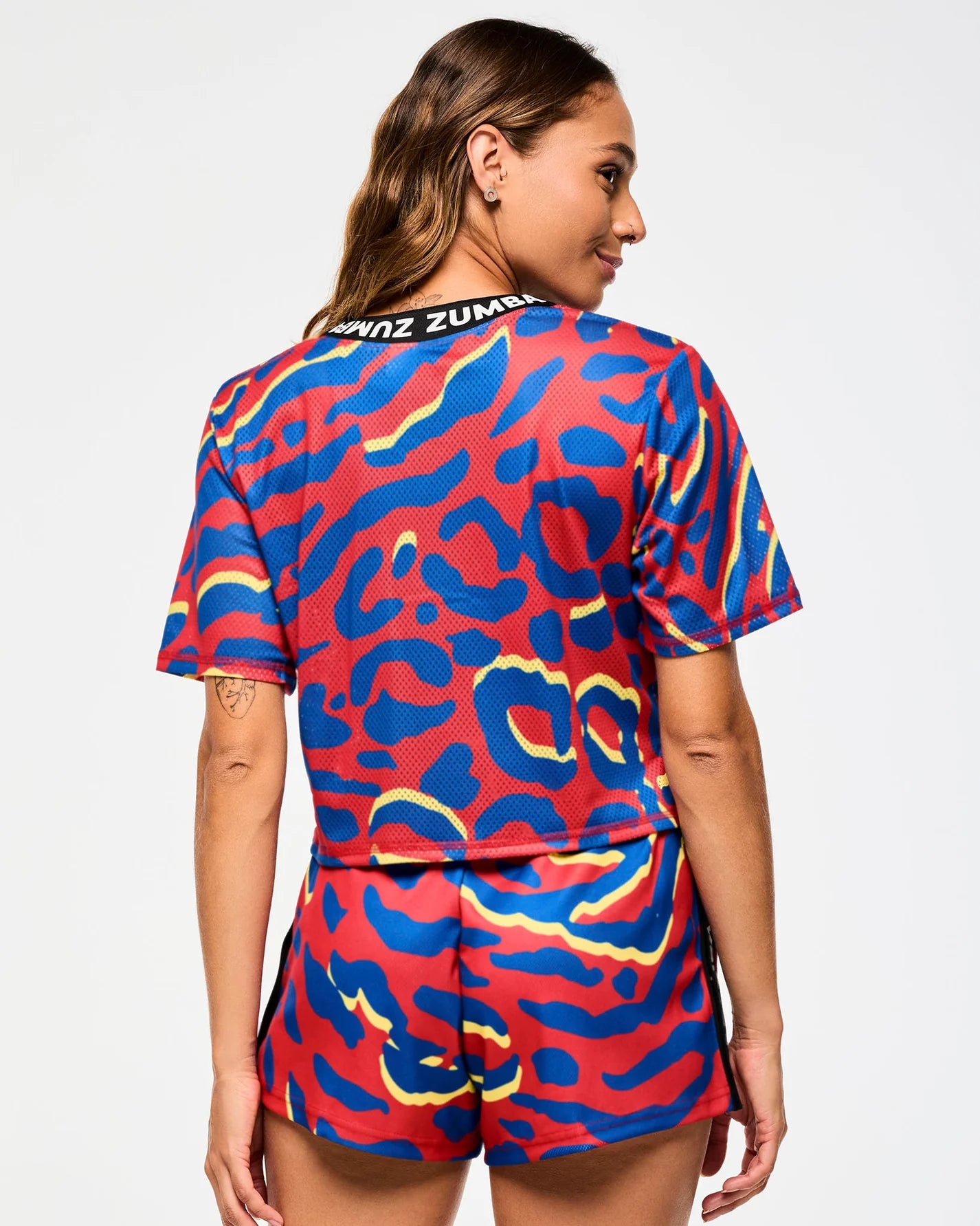 Victory Cropped Mesh Baseball Top