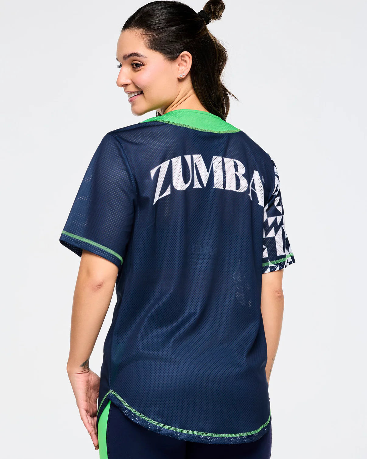 Zumba Out Loud Baseball Button Up Jersey