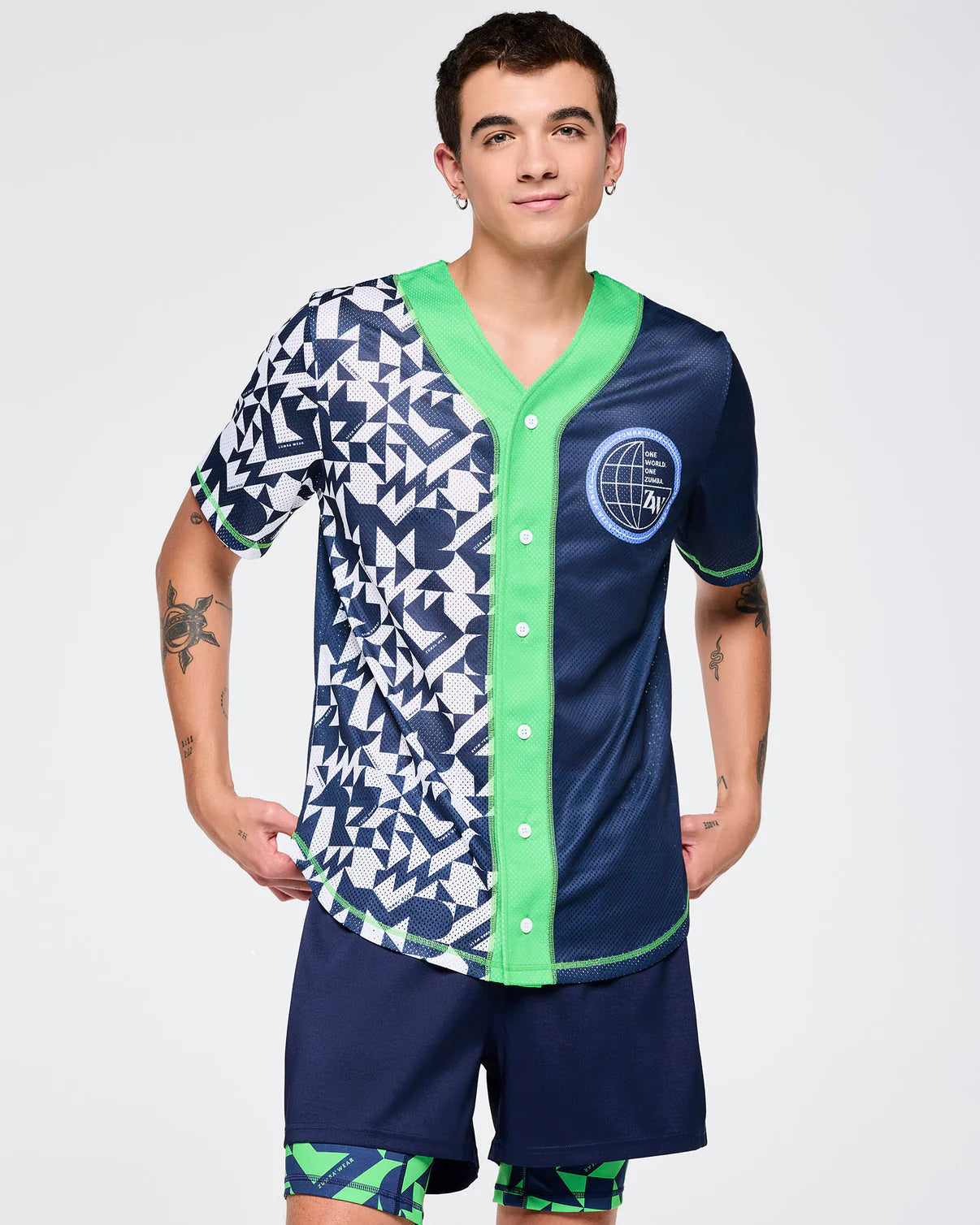 Zumba Out Loud Baseball Button Up Jersey