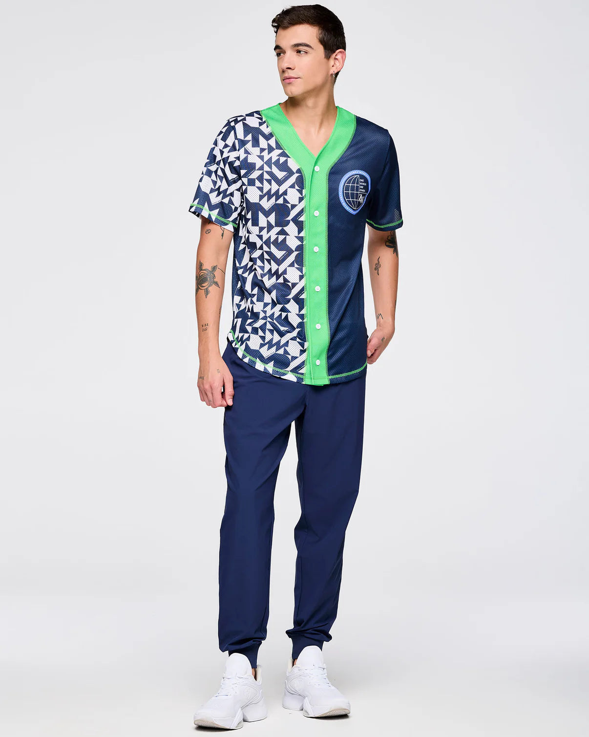 Zumba Out Loud Baseball Button Up Jersey