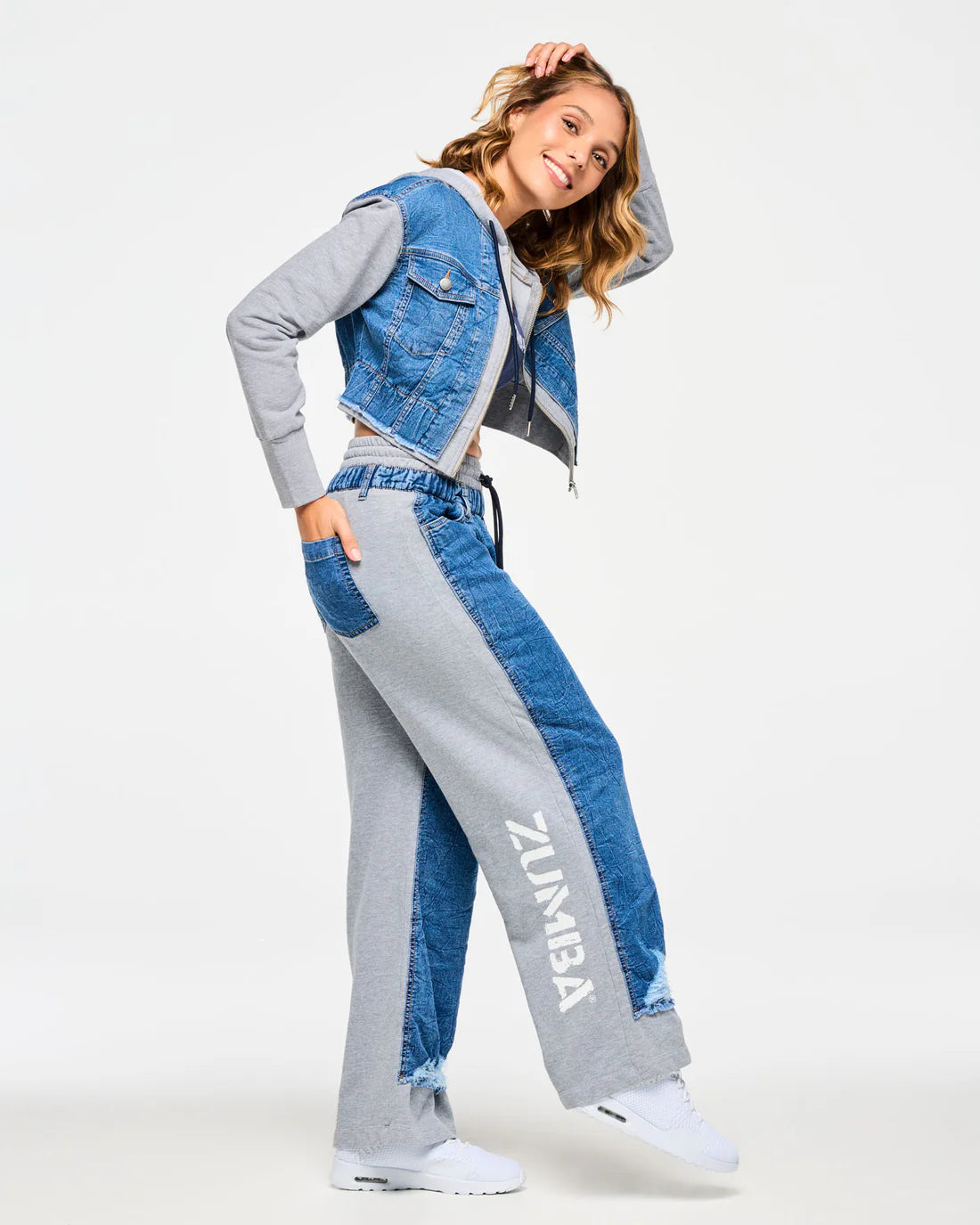 Blue Jean Denim Sweatpants