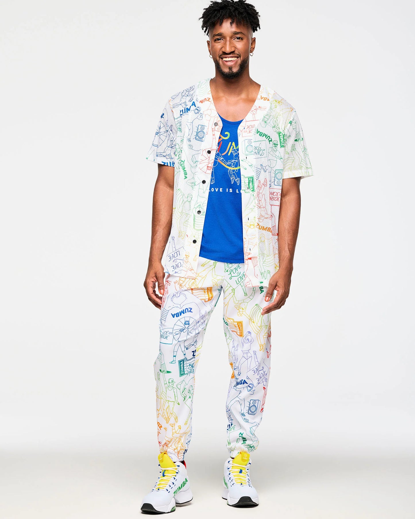 Zumba Baseball Button Up Jersey