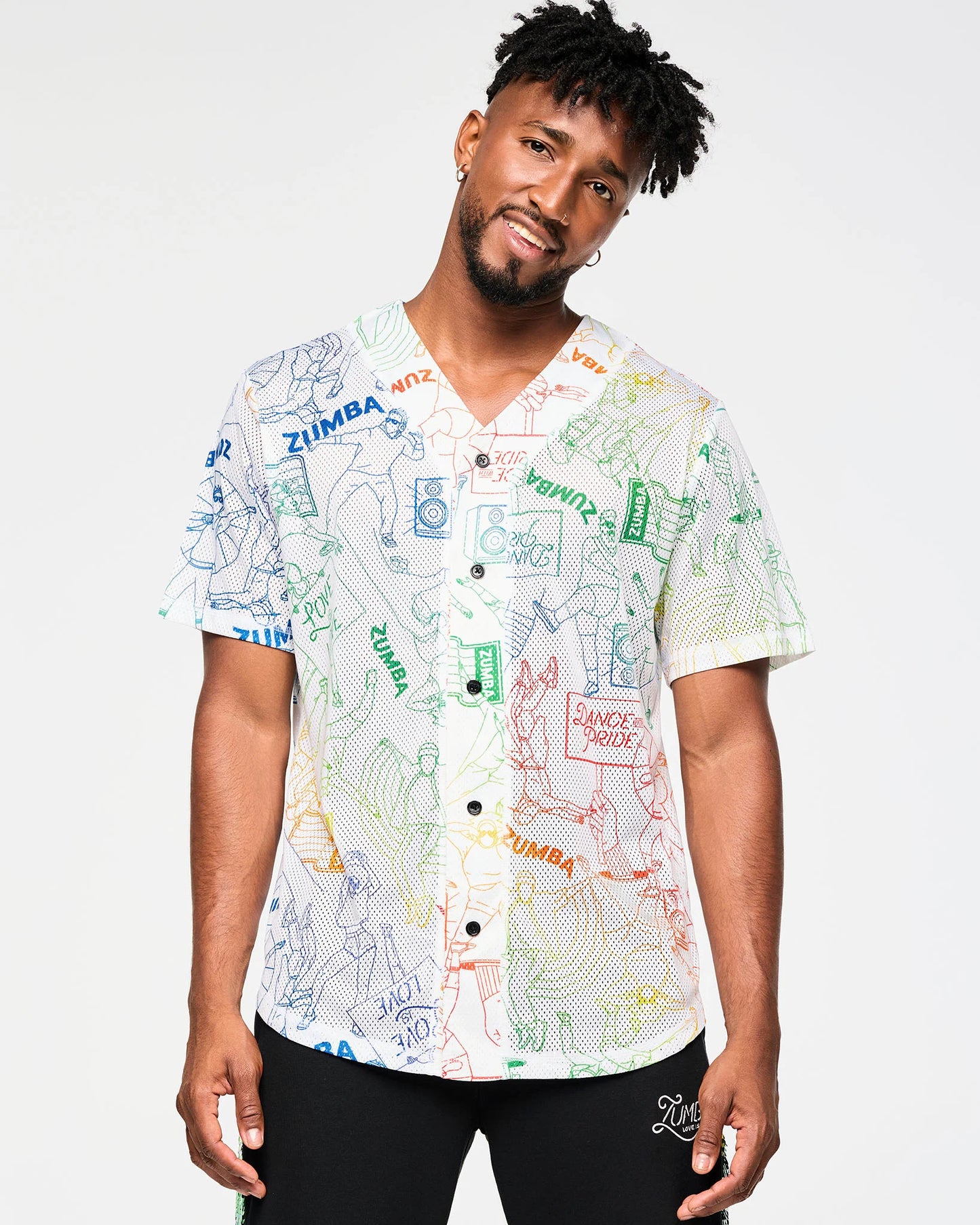 Zumba Baseball Button Up Jersey
