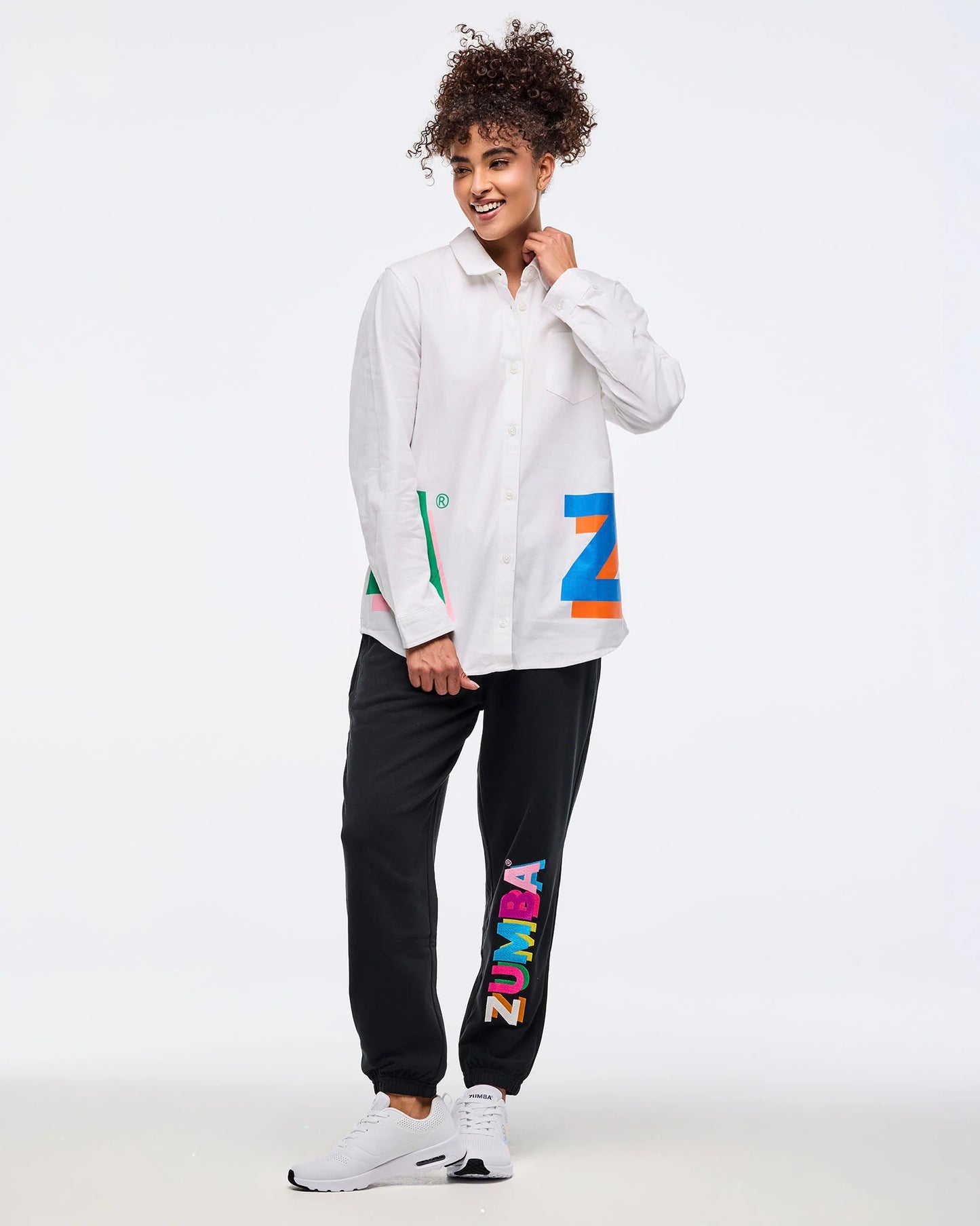 Zumba Multicolor Button Down