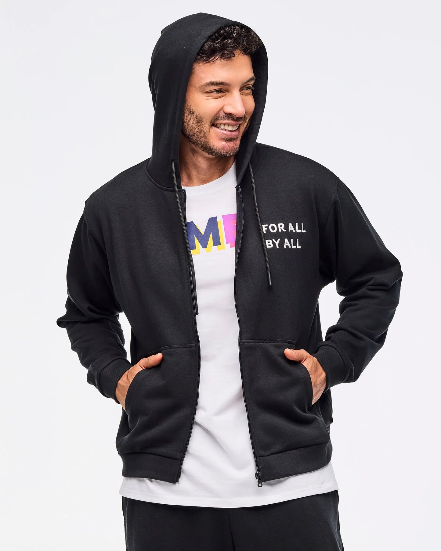 Zumba Multicolor Logo Zip-UP Hoodie