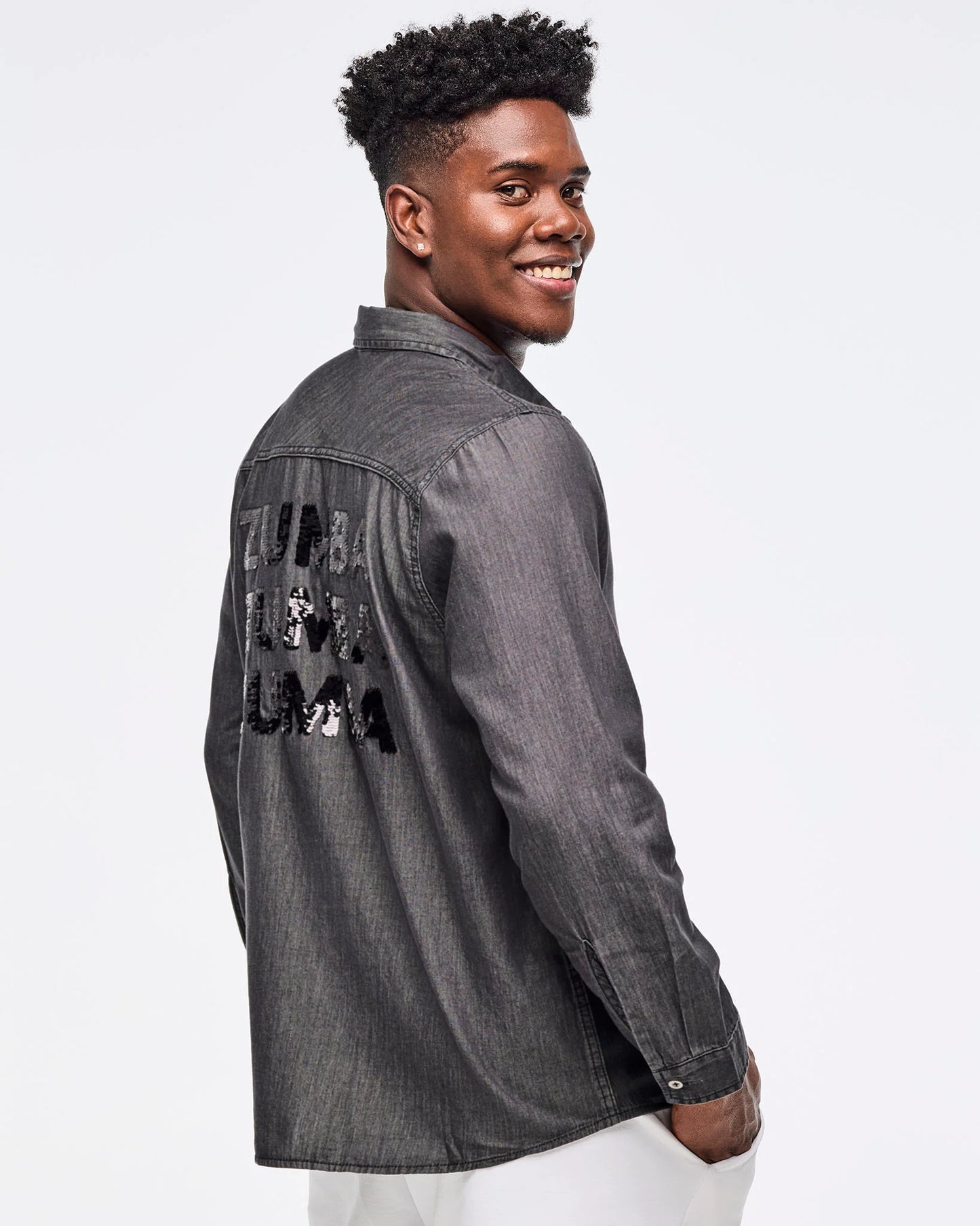 Zumba Sparkle Button Down