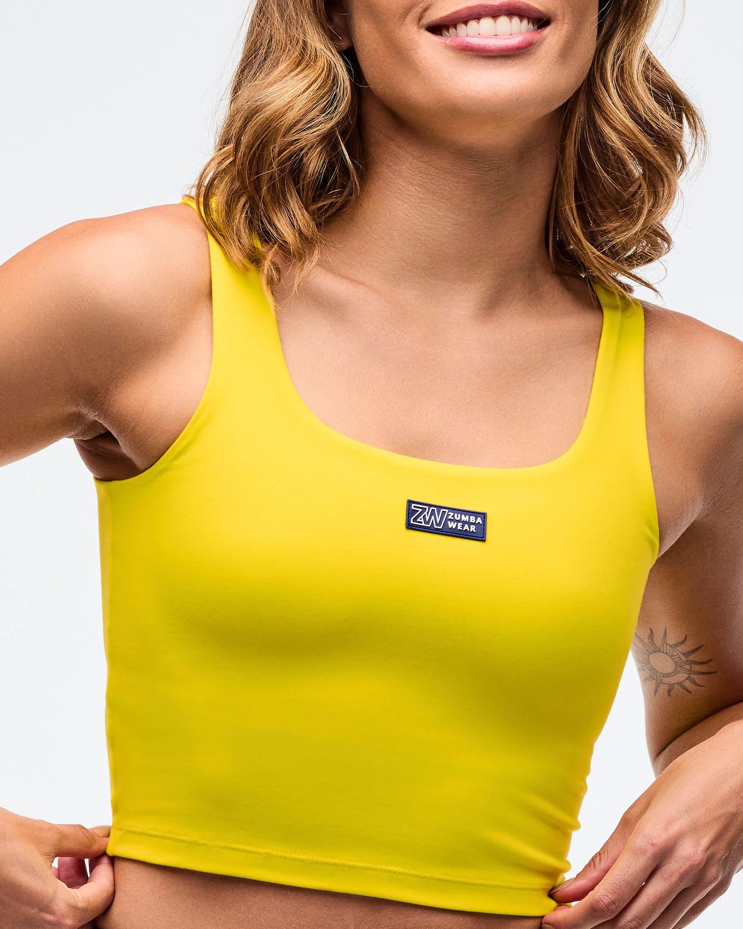 Sizzlin´ Square Neck Crop Tank With Shelf Bra