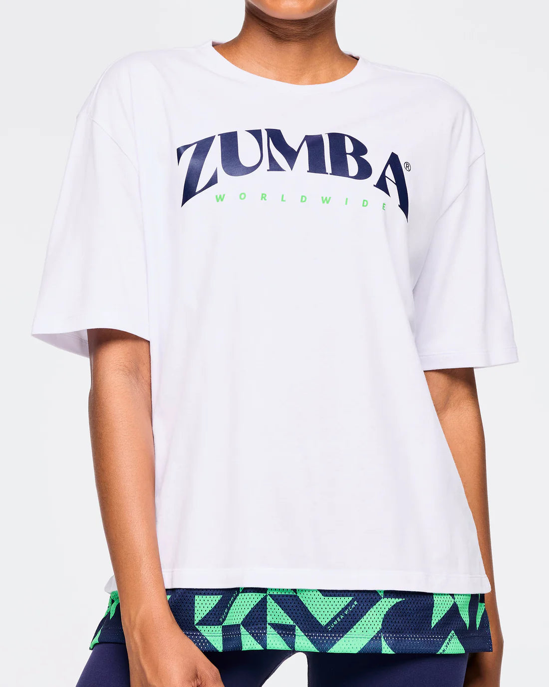 Zumba Out Loud Men's Crew Neck Tee With Double Layered Hem