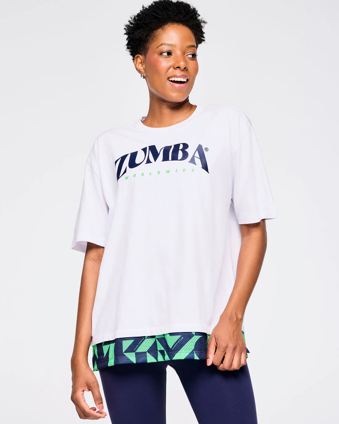 Zumba Out Loud Men's Crew Neck Tee With Double Layered Hem