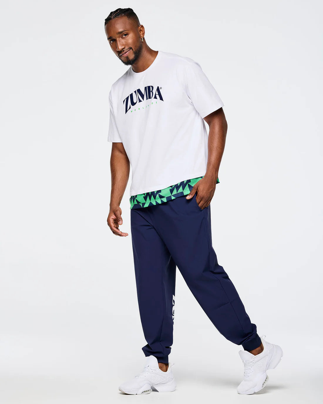 Zumba Out Loud Men's Crew Neck Tee With Double Layered Hem