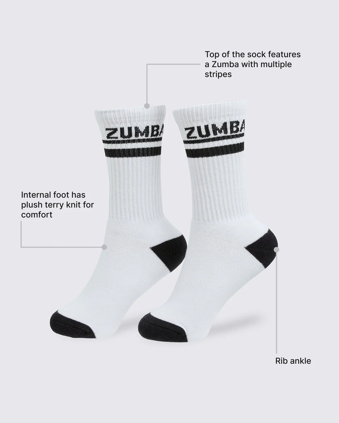 Zumba Core Plush High Socks
