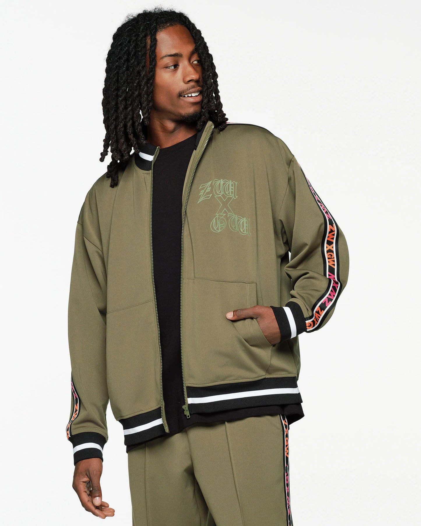 ZW X GW Unisex Oversized Jacket With Rib Details