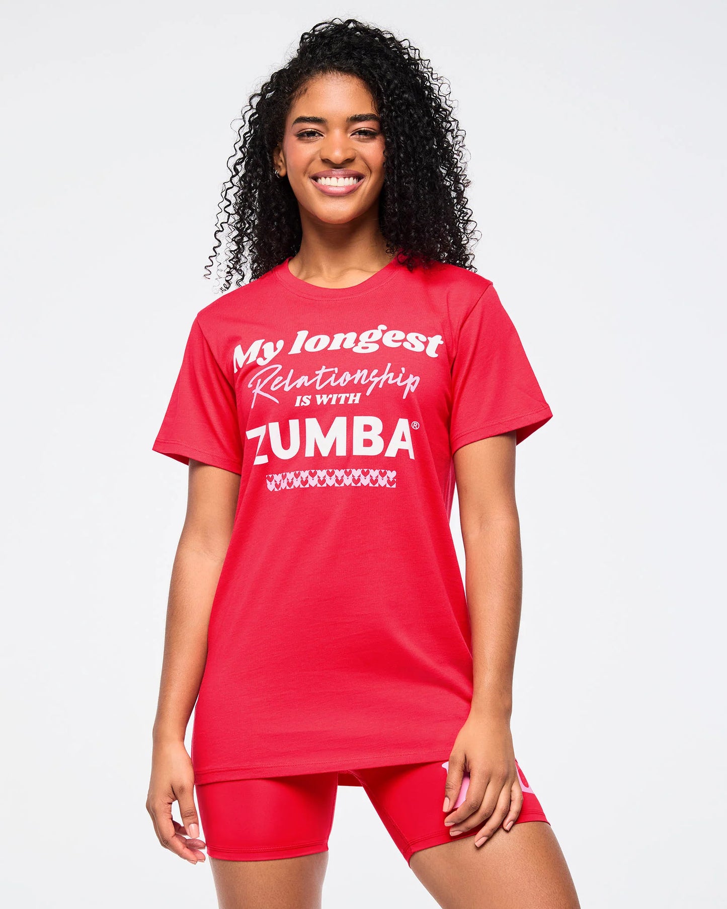Zumba Love Crew Neck Tee Red