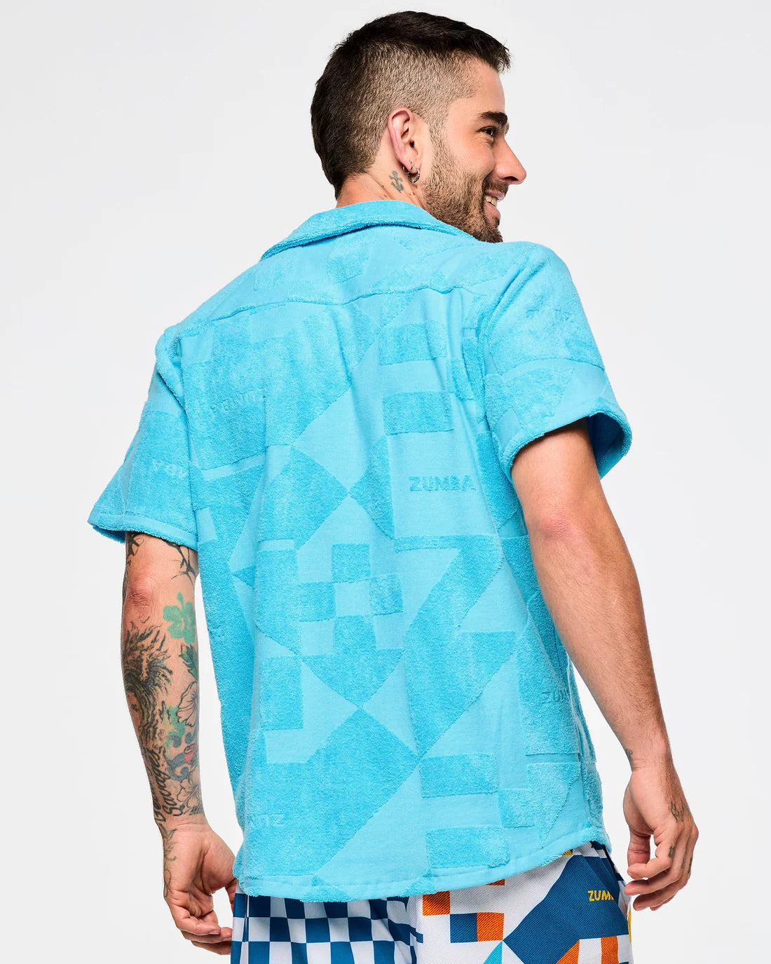 Zumba Rays Terry Button Down