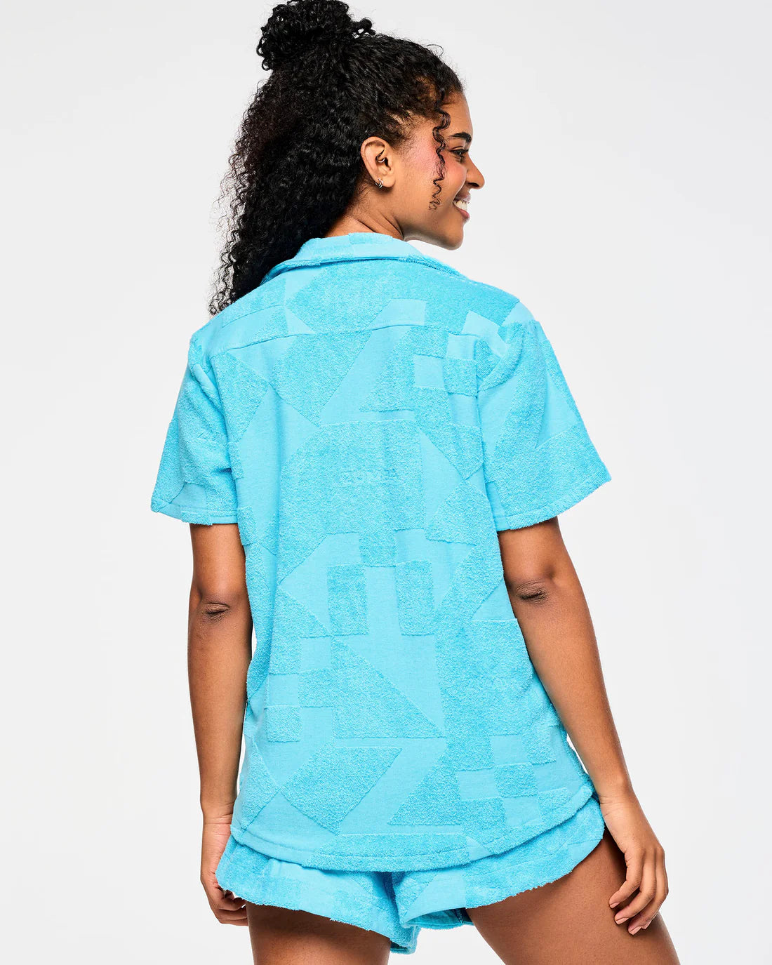 Zumba Rays Terry Button Down