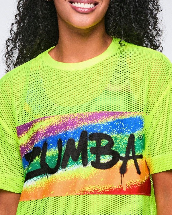Pride Boxy Mesh Top