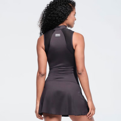 Funscape Mock Neck Sleeveless Dress