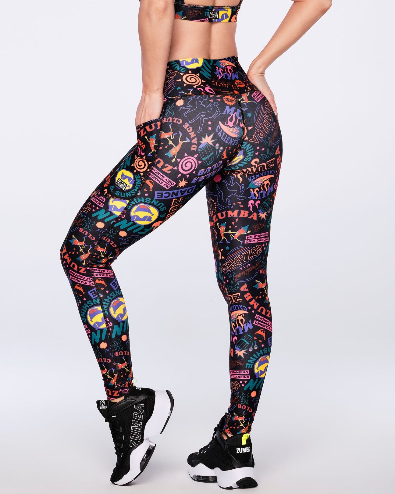 Club Zumba High Waisted Ankle Leggings