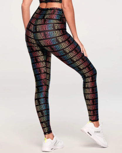 Bright And Bold High Waisted Ankle Leggings