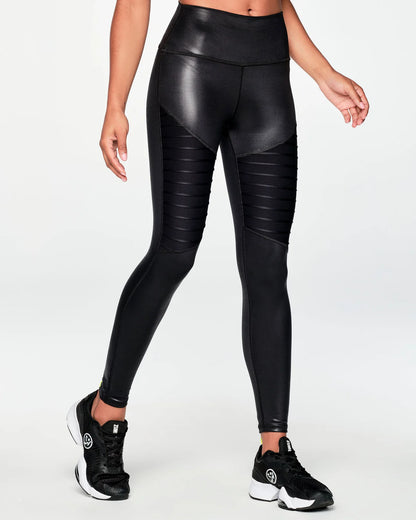 Zumba High Waisted Motto Ankle Leggings