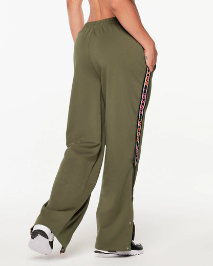 ZW X GW Straight Leg Track Pants With Side Snaps