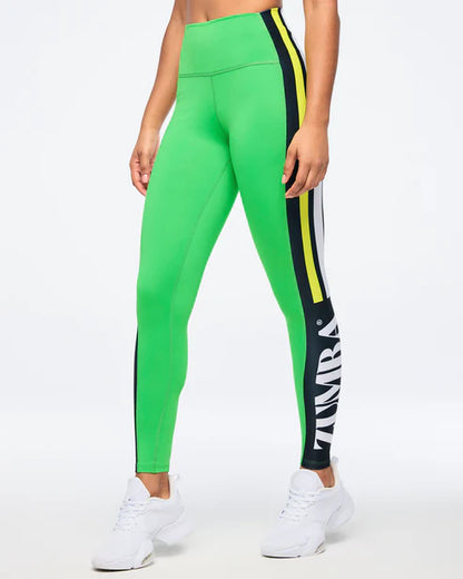 Zumba Haus High Waisted Panel Ankle Leggings