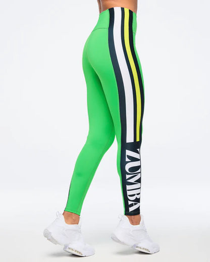 Zumba Haus High Waisted Panel Ankle Leggings