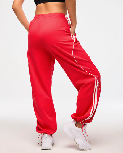 Zumba Haus Wide Track Pants Cherry