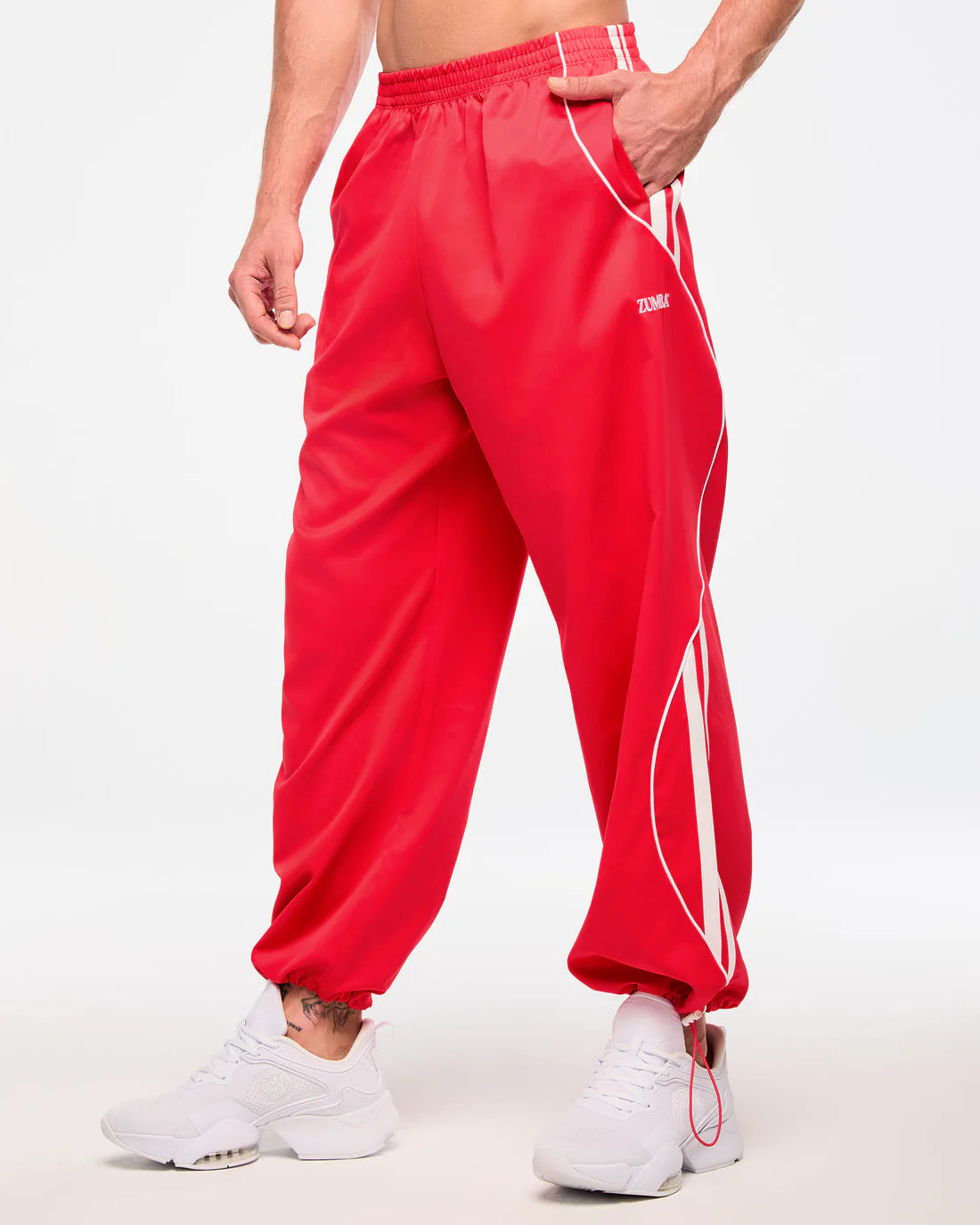 Zumba Haus Wide Track Pants Cherry