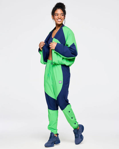 Zumba Out Loud Woven Track Pants With Side Snaps