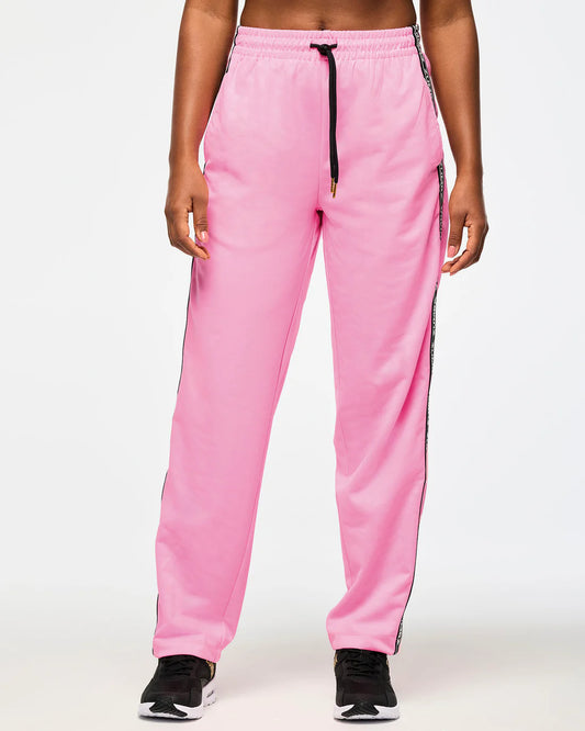 Victory Straight Leg Track Pants With Side Trim